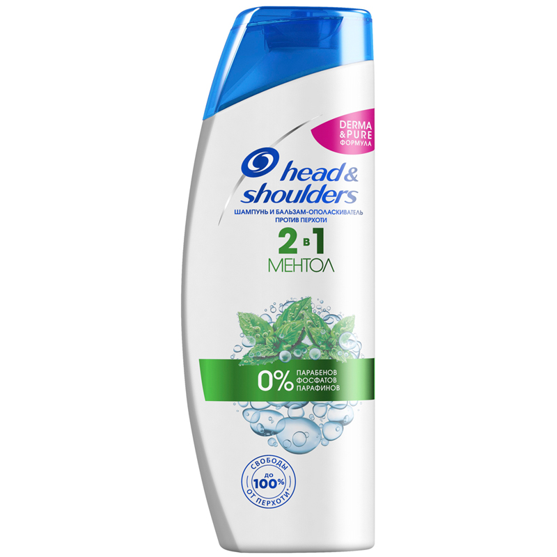 Шампунь+бальзам-ополаскиватель 400мл head&shoulders ментол, освежающий, ш/к 28552 (5000174028522)