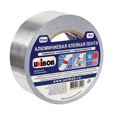 Клейкая лента алюминиевая Unibob 50 мм x 10 м 70 мкм серая в Петербурге.